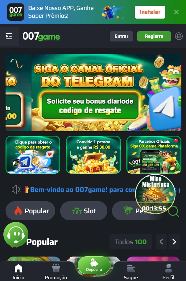 007game cassino online seguro e confiável no Brasil